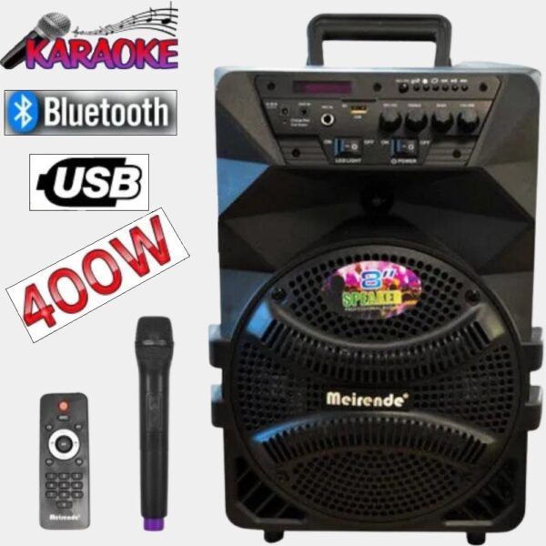 Bluetooth Караоке Тонколона M e i r e n d e MR-218A 8″