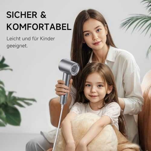 Нов Мощен професионален сешоар – лек, безшумен, бързо сушене, 6 режима