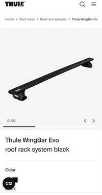 Bare transversale Thule Evo Fixpoint Wingbar Evo Black