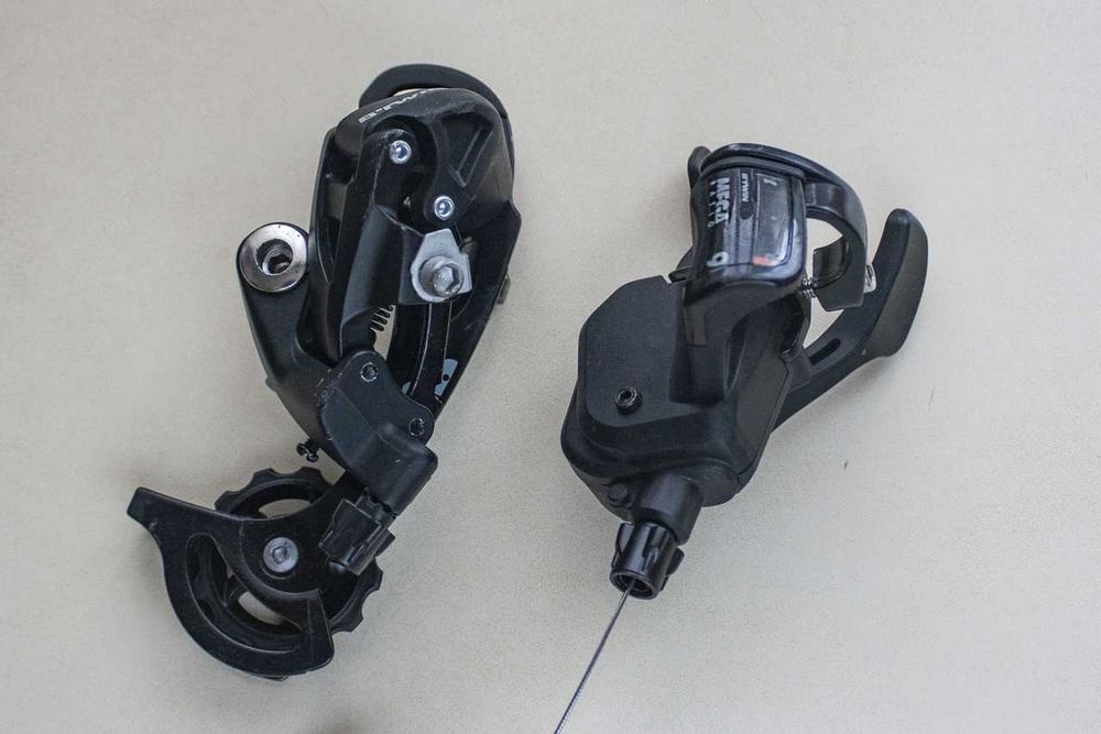 Schimbator spate bicicleta plus maneta, 9 viteze Microshift, Btwin