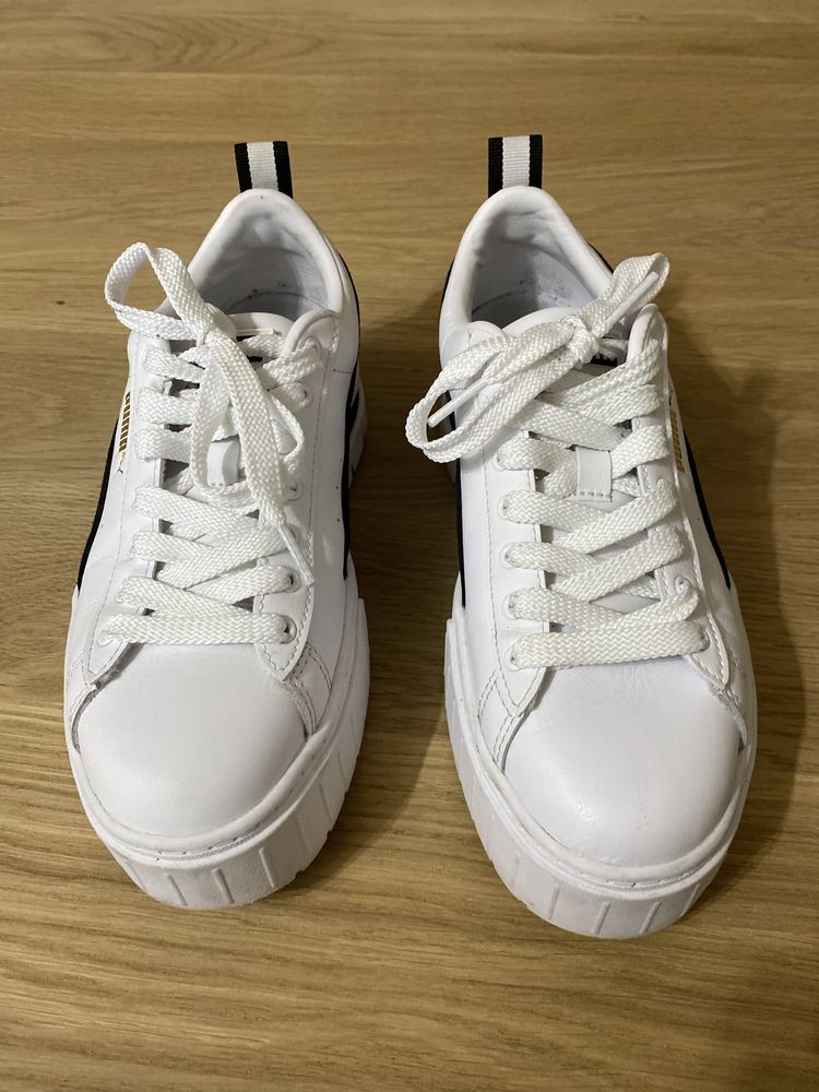 Puma Mayze alb cu negru 37,5