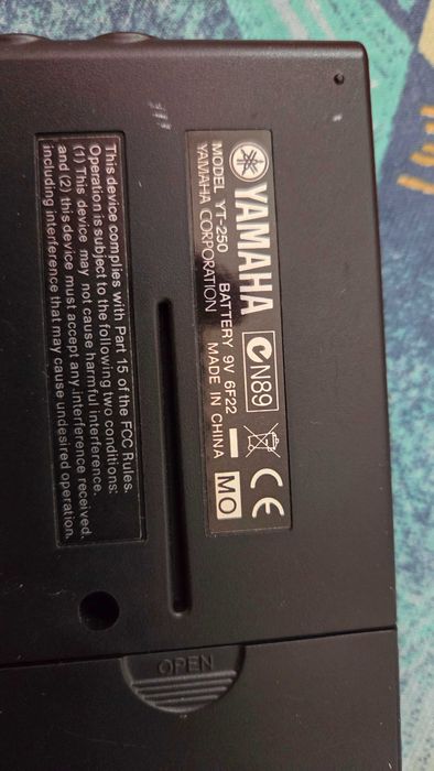 Yamaha Chromatic Tuner YT-250 Instrument Tuner Auto Tuning Output Jack
