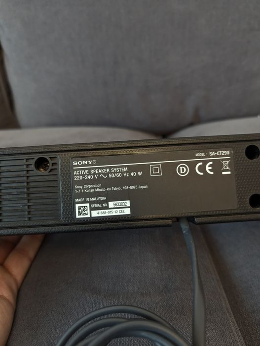 Soundbar Sony HTCT290
