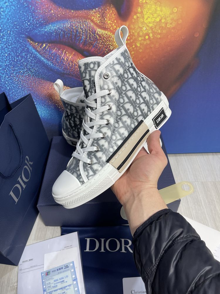 Adidasi Dior B23 piele naturala Full Box colectie noua