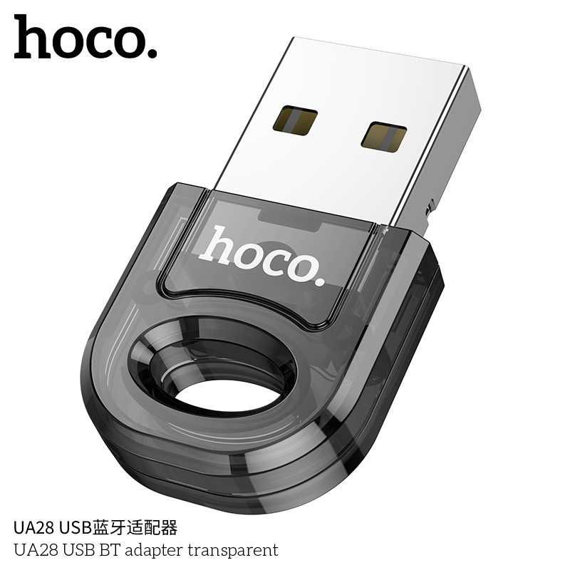 Hoco UA28 Transparent Adapter Usb to Bluetooth v5.1 multi-device