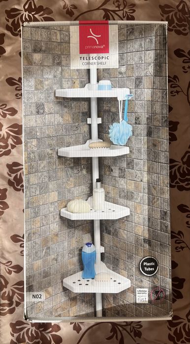 Угловая полка в ванну