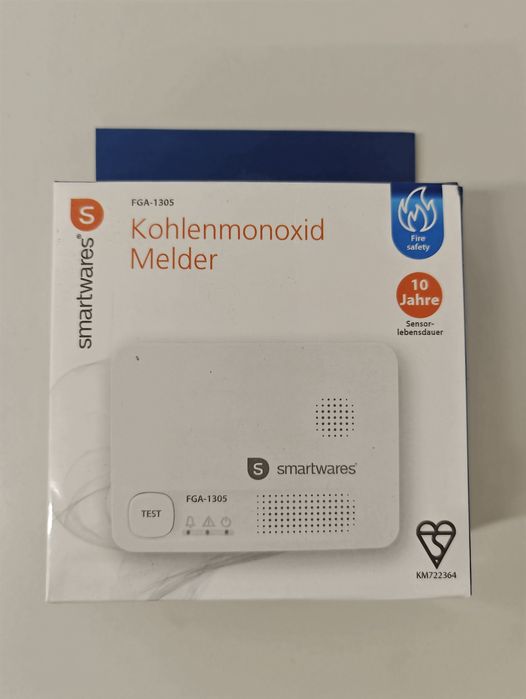 Detector premium de monoxid de carbon Co smarwares FGA-1305 85 DB