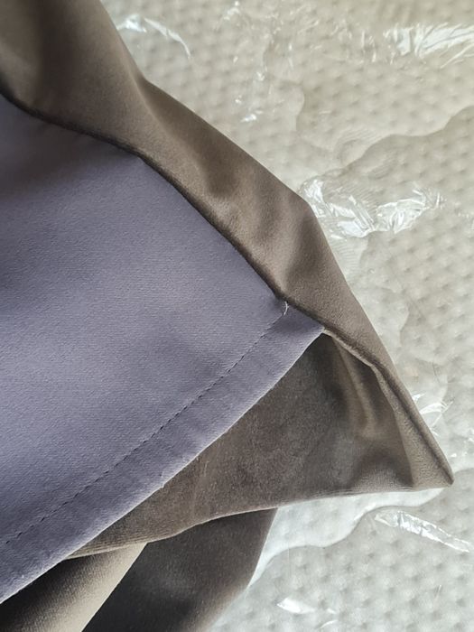 Set 2 draperii cu dublură blackout – gri antracit, 288 cm înălțime