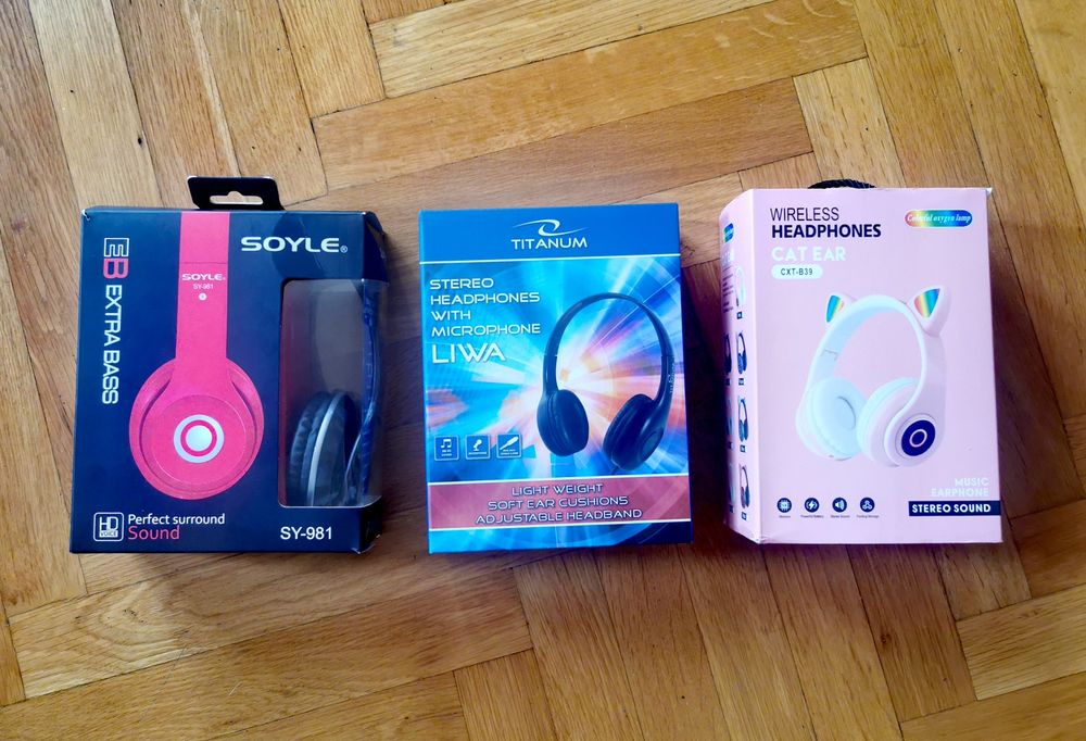 Слушалки различни видове 3 бр.