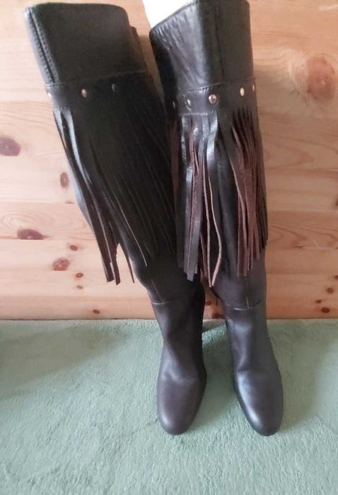 Елегатни ботуши естествена кожа, 37 номер