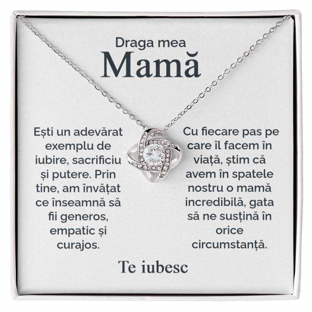 Bijuterie Cadou pentru Mama, Argint si pietre Zirconia + Card cu Mesaj