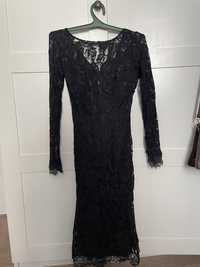 Продам чёрное кружевное платье