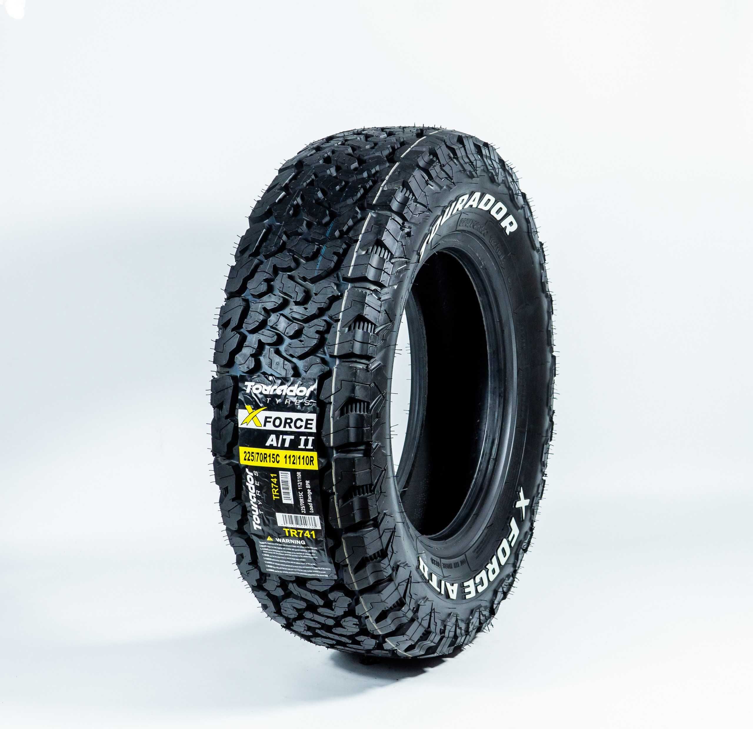 225/70R15C	112/110R 8PR  — Tourador X FORCE A/T-II