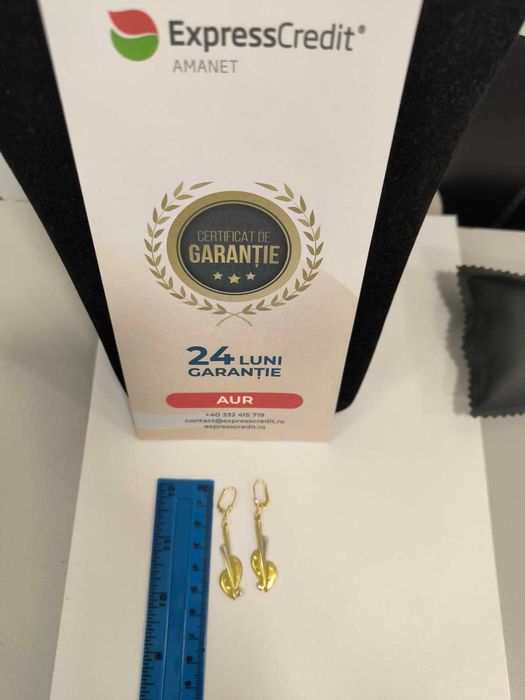 Cercei aur 14k 2,38g (b.44056 AG24) - Garantie 2 ani!