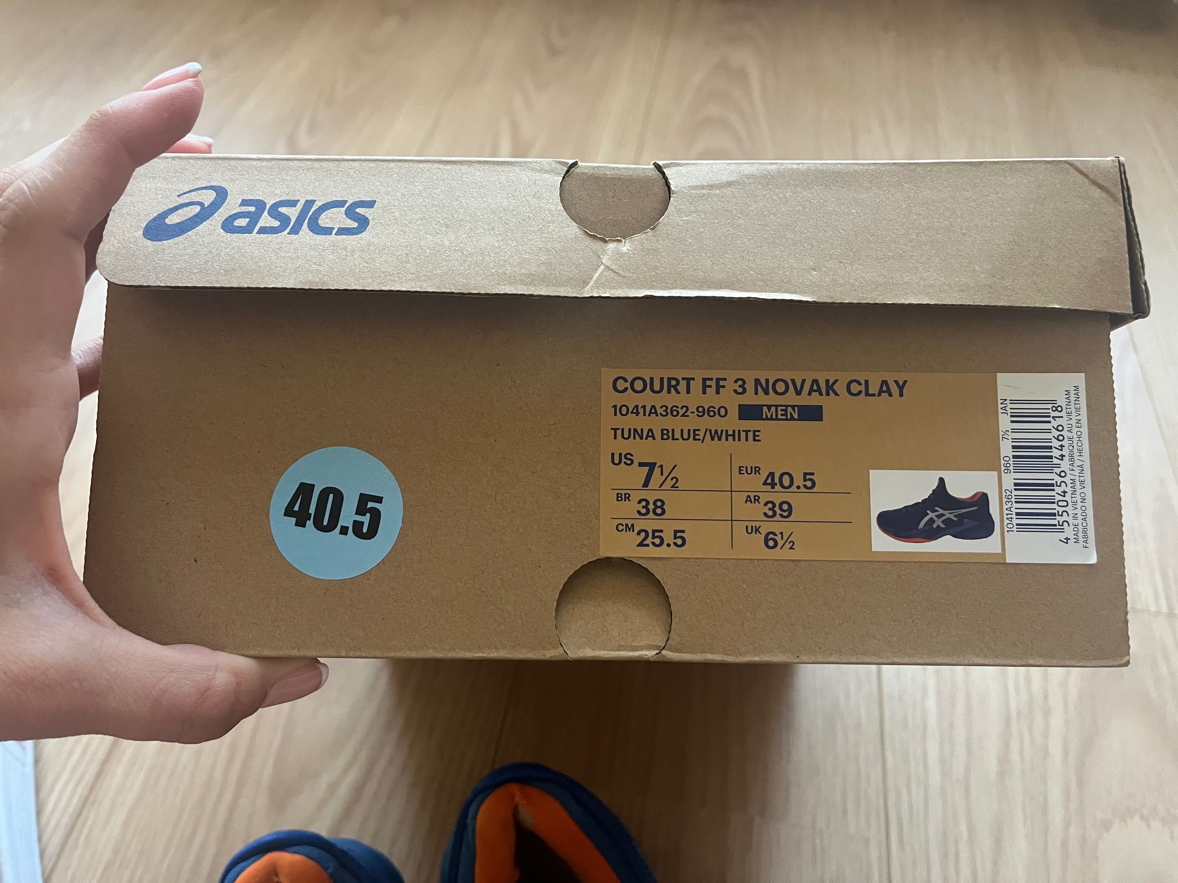 Продавам маратонки за тенис Asics Court FF 3 Novak Clay - 40,5 номер