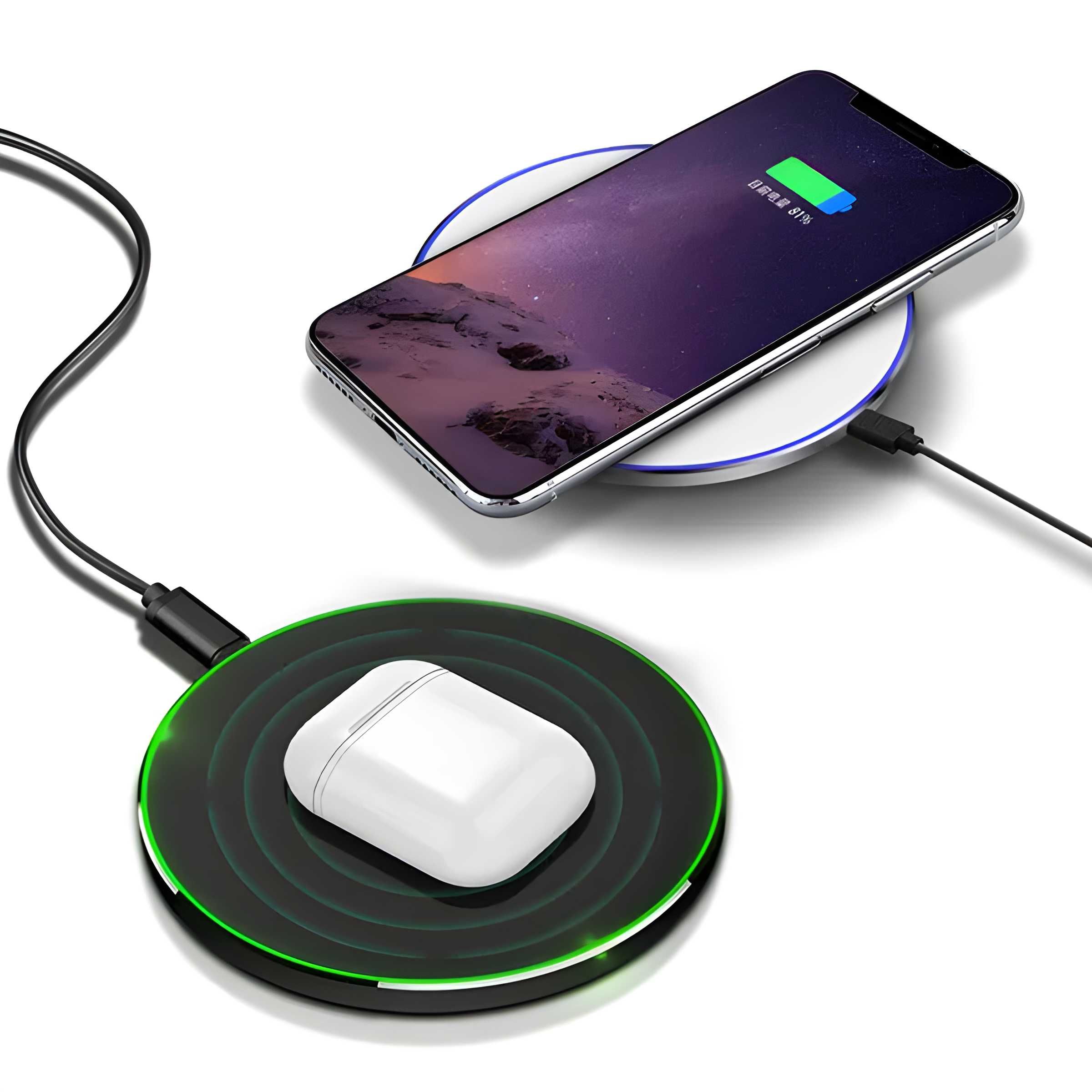 Безжично зарядно Wireless Charger за Iphone/Xiaomi/Samsung/Android