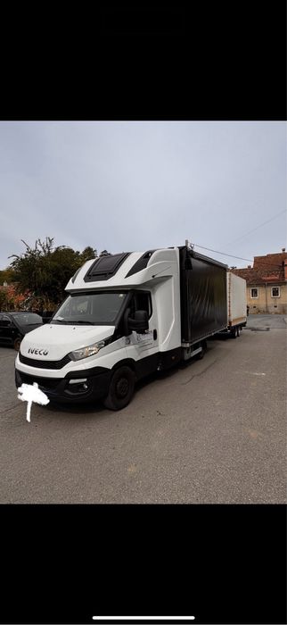 Iveco daily maxi plus remorca 3.5t!Nu Ducato tranzit sprinter fiat!