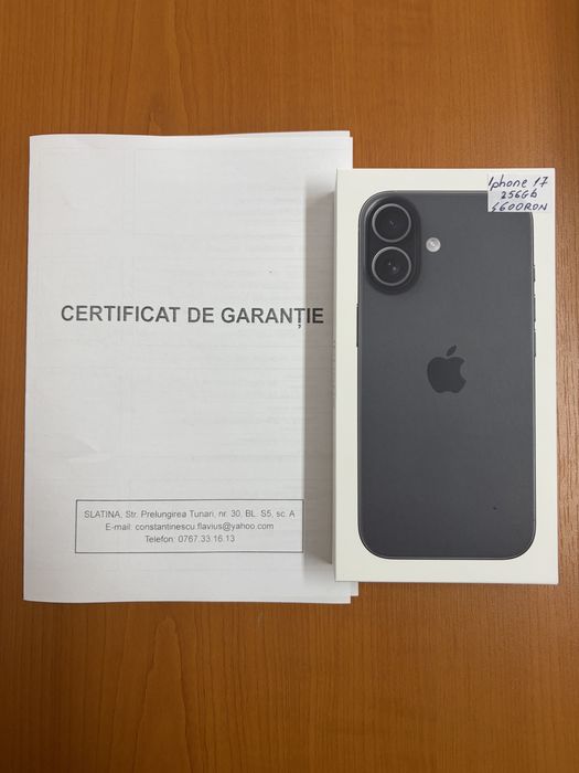 Iphone 17 256gb, nou/sigilat, garantie