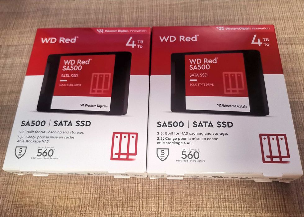 2,5" SSD 2x 4TB (8Tb), Western Digital RED SA500 SATA 6Gb/s