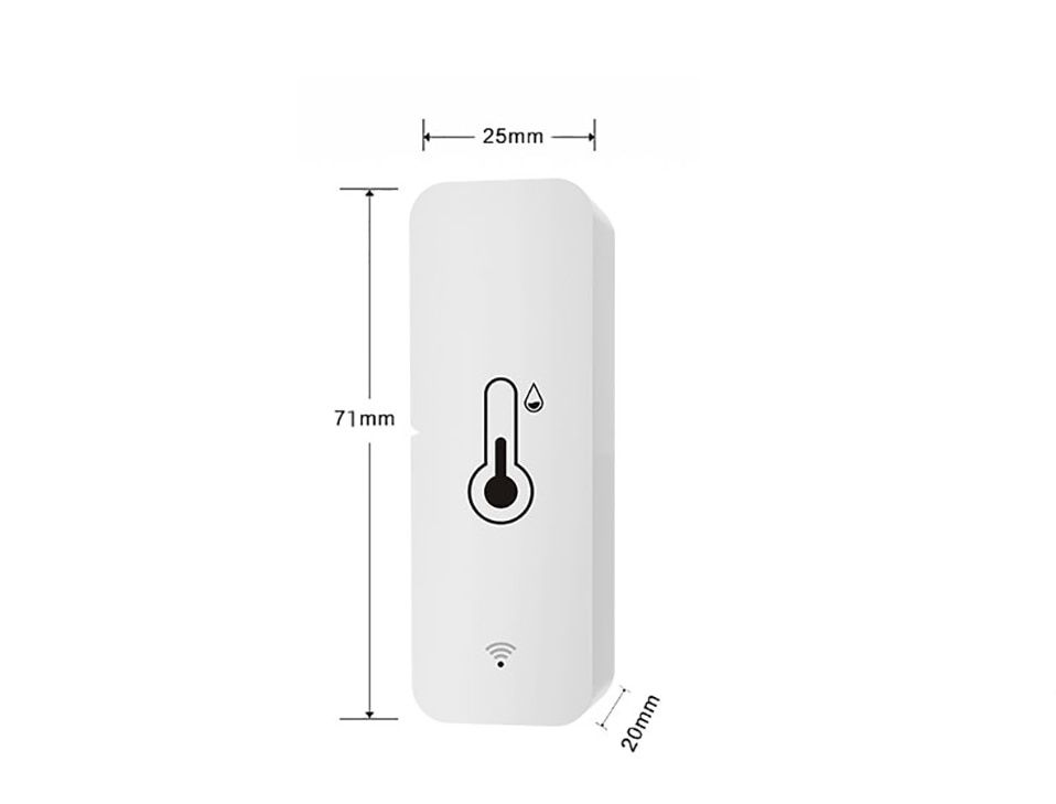Tuya Smart WiFi или Zigbee Стенен сензор за температура и влажност