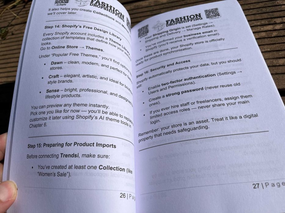Книга за дропшипинг на дрехи и мода със Shopify (Английски език)