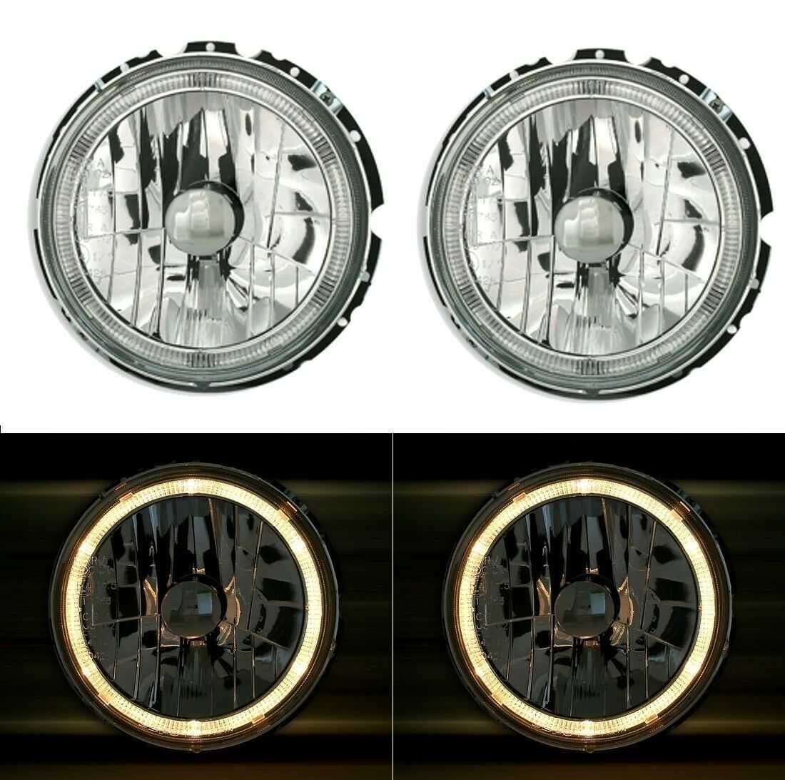 Фарове за Голф 1 ЛЕД angle eyes LED Ейнджъл VW Golf Mk1 Caddy Нови