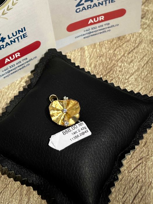 (AG42) Medalion aur 14k, 2.42gr *2 ani garantie* B11356.2