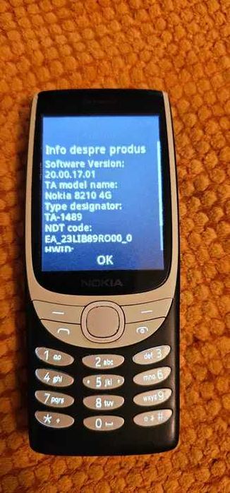 Telefon mobil Nokia 8210, Dual SIM, 4G, albastru

folosit