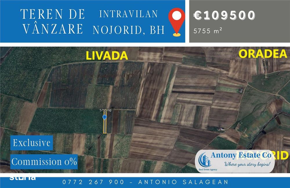 Teren intravilan de vânzare - Nojorid - Oportunitate