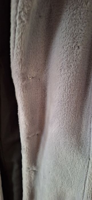 Palton Dama Gri Nou Blană artificială