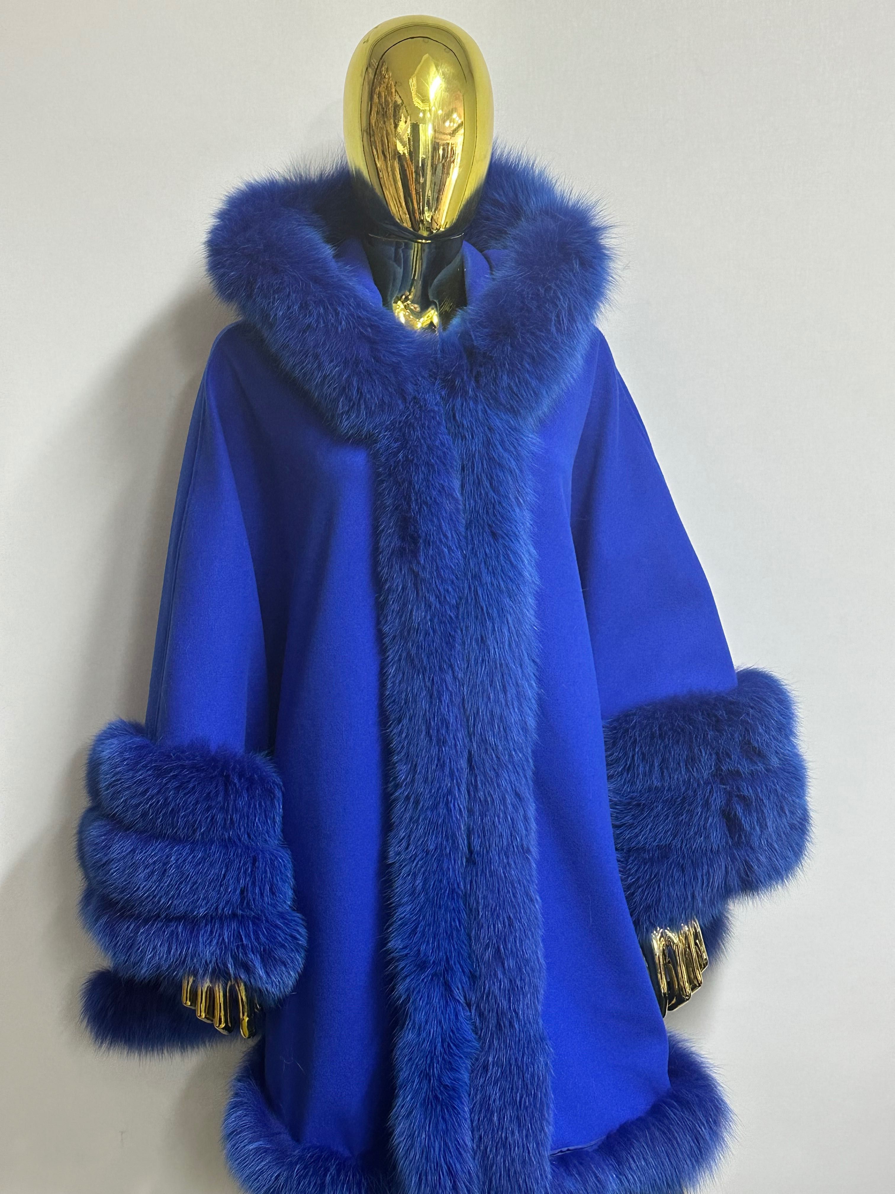 poncho blană naturală  one size