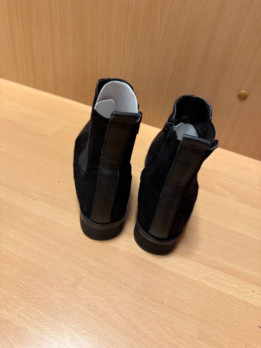 Ghete dama piele naturală-negru