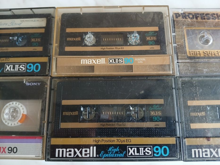 Maxell XLII-S High Epitaxial 90min, Sony UX 90min, ICM Professional 60