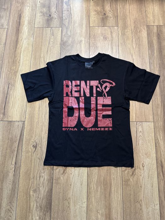 НОВО! Syna x Nemzzz "Rent's Due" Black T-shirt тениска