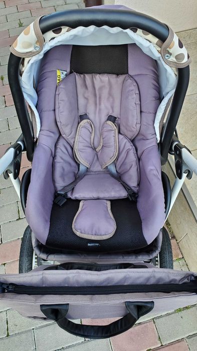 Carucior Krausman 3 in 1 Kraus Combi Dots, Bej