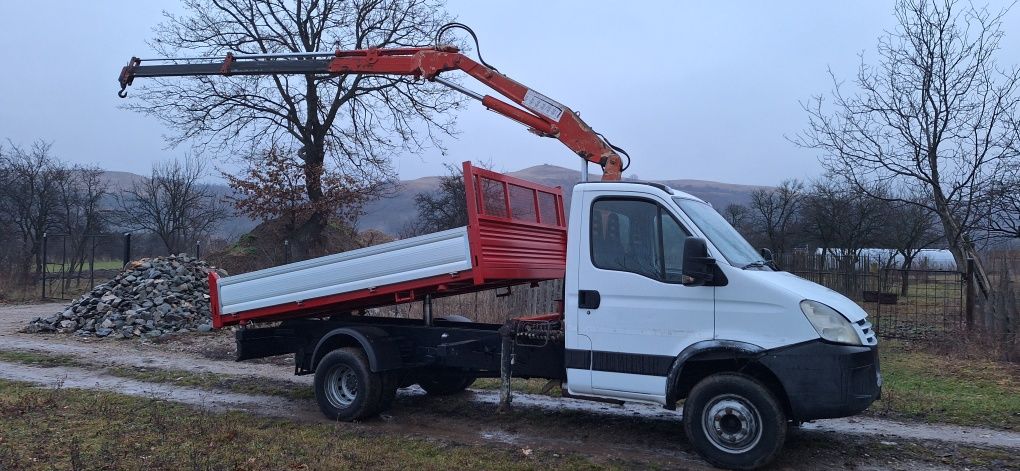 iveco daily 65c15 basculabil și macara