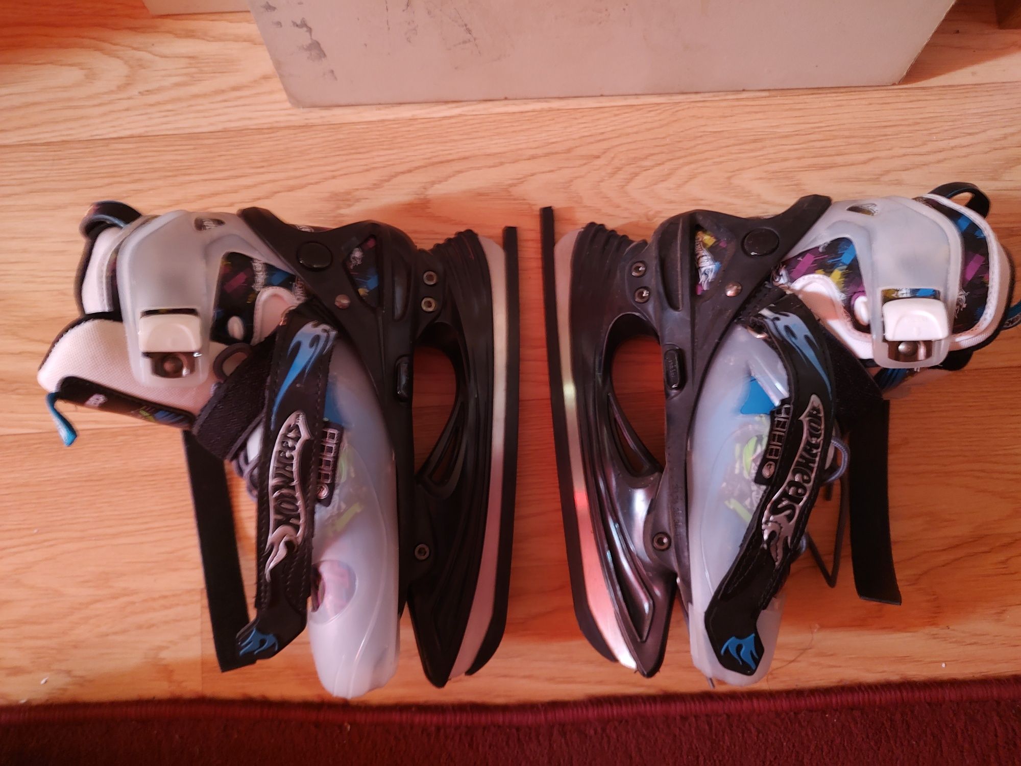Patine gheata reglabile HotWheels copii