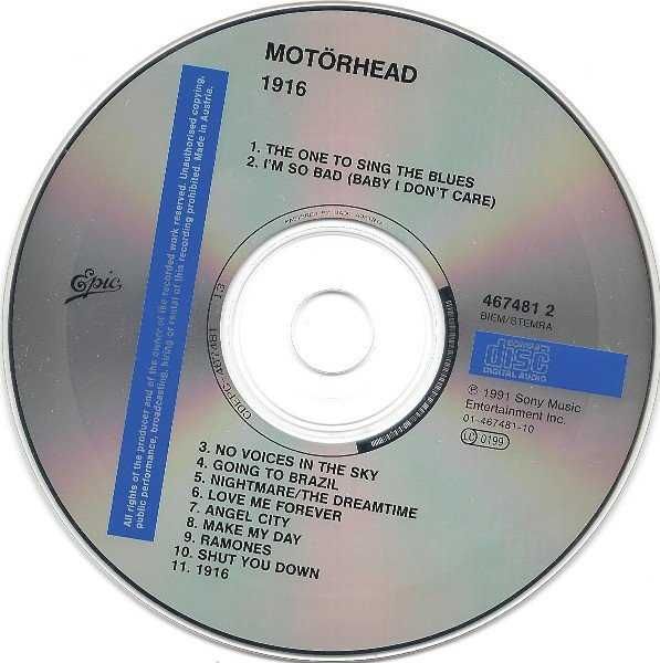 CD Motorhead - 1916 (1991)