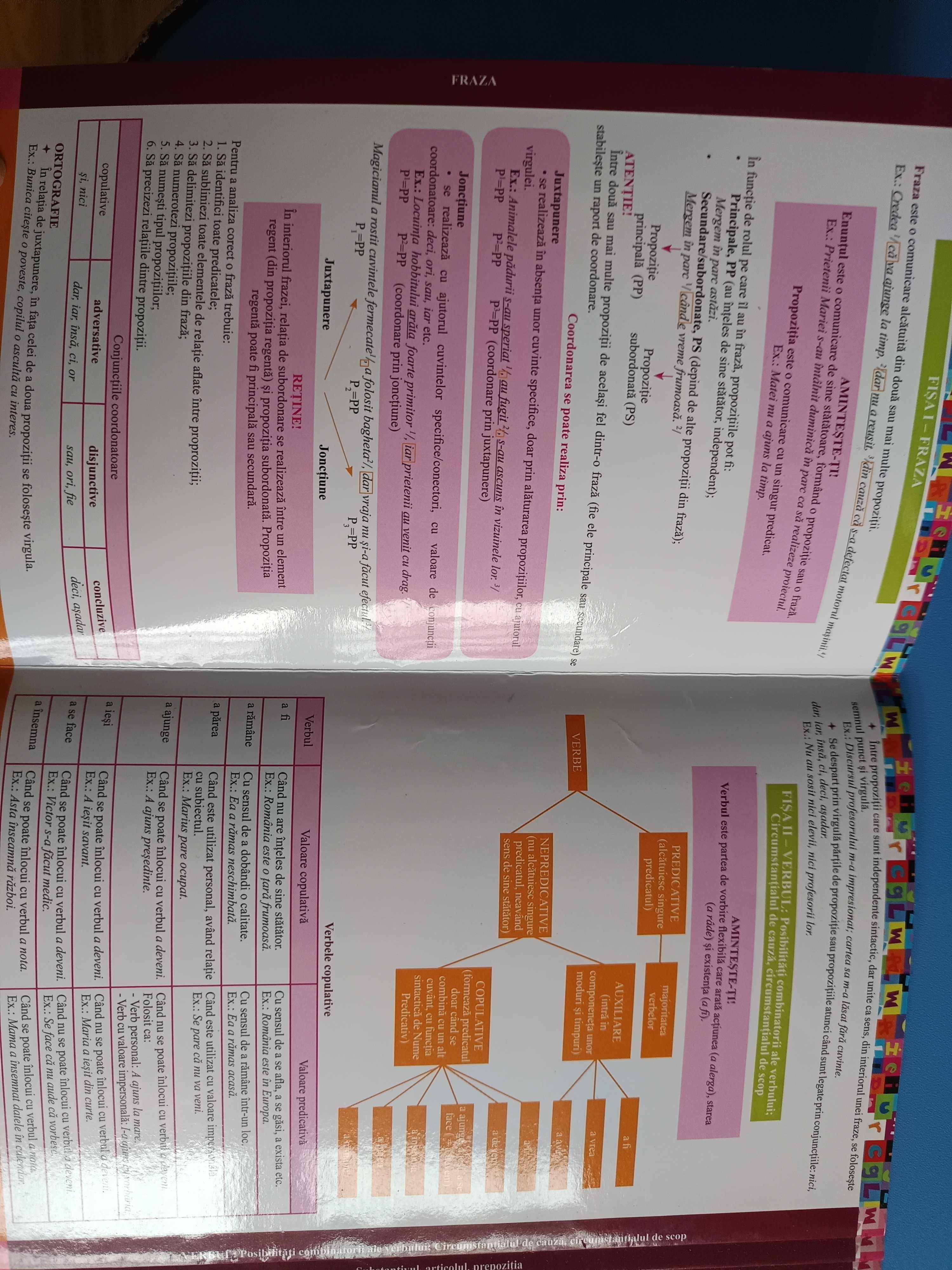 fișe teoretice examen clasa a 8 a