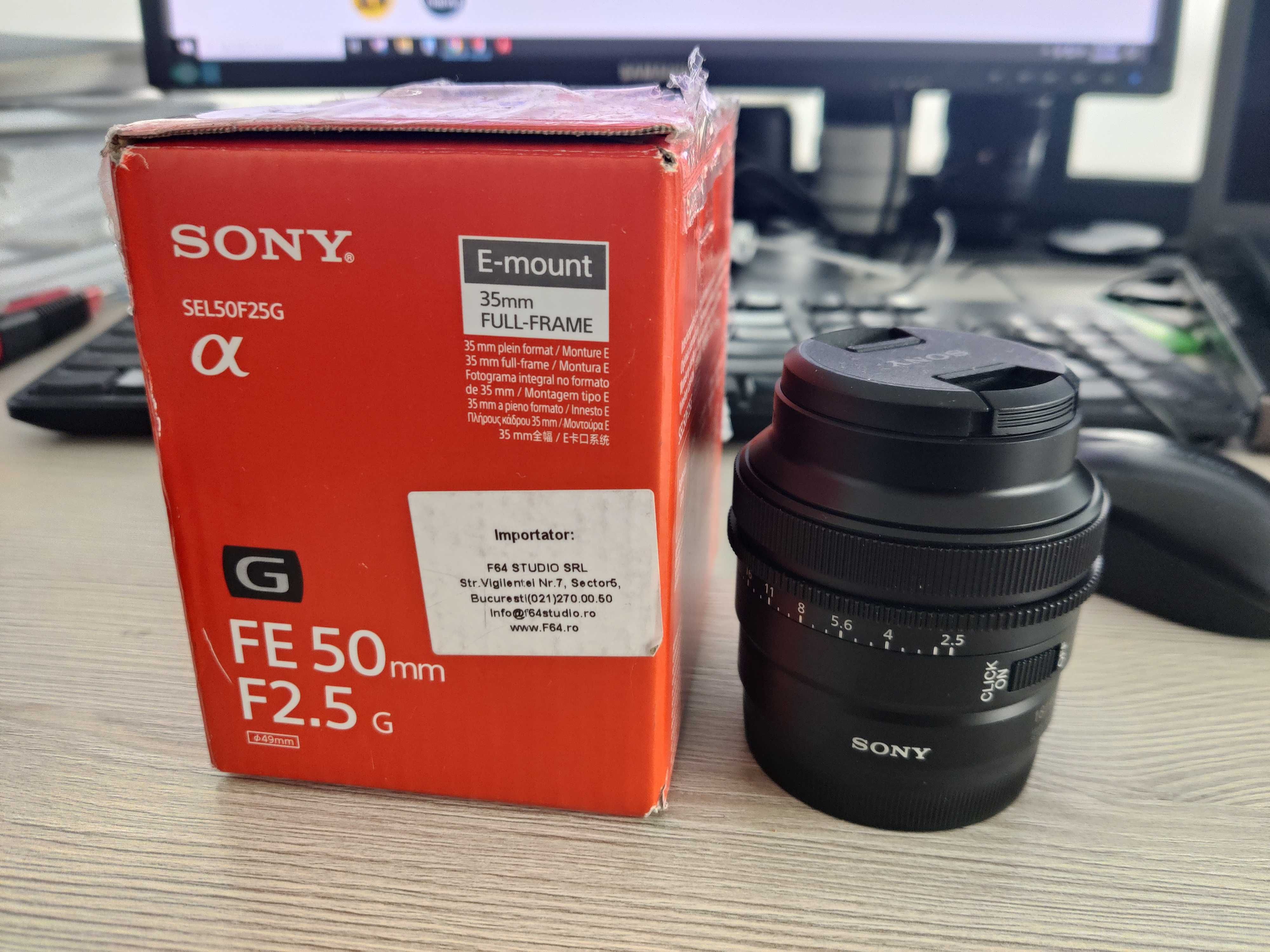 Sony 50mm f2.5 FE Obiectiv Schimb