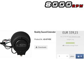 Оригинален немски V8 Active Sound говорител актуатор High Speaker RSE