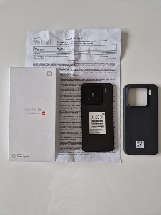 Нов Xiaomi 15 Black 256GB ROM 12GB RAM с 3 години гаранция (36 месеца)