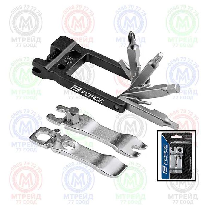 Многофункционален инструмент за велосипед FORCE ECO - 20 функции