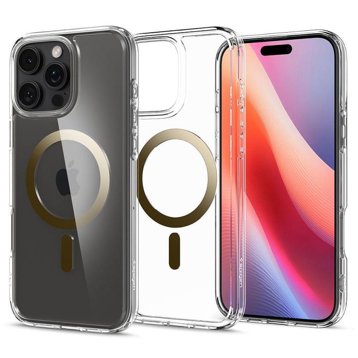 Кейс spigen ultra hybrid mag magsafe за iphone 16 pro - gold