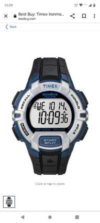 Timex Ironman Men s Rugged 30 Lap Watch Black Silver T5K791