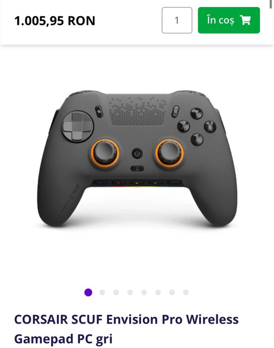 CORSAIR SCUF Envision Pro Wireless Gamepad PC gri