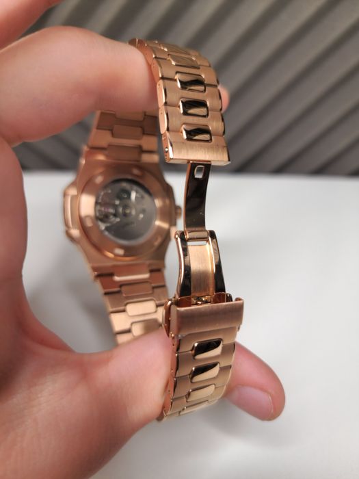 Seiko Mod Nautilus Rose Gold