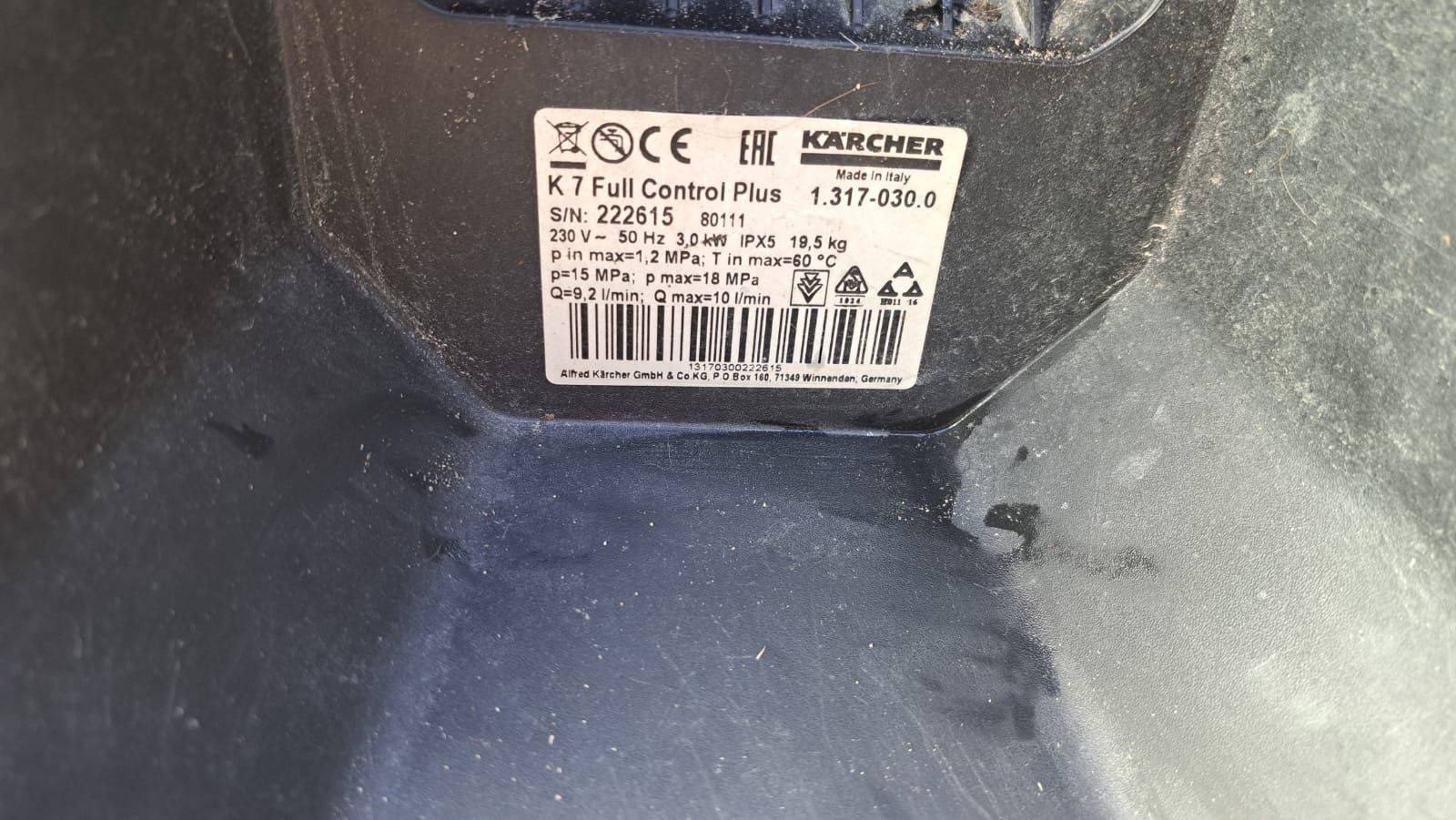 Aparat de spalat masini cu presiune Karcher K7