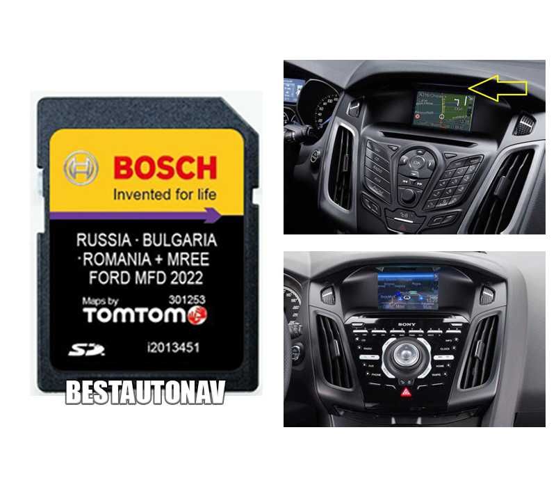 Card ORIGINAL navigatie Ford MFD Focus Kuga Fiesta harta ROMANIA 2022