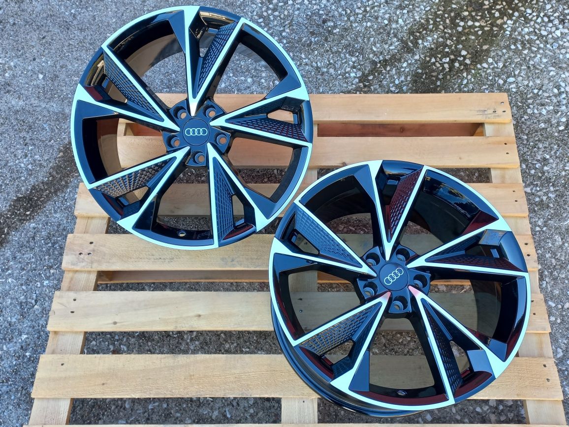 19 Audi RS24 8.5j et40 A4 A5 A6 A7 A8 Q3 Q5 Q7 Black Polish Чисто Нови